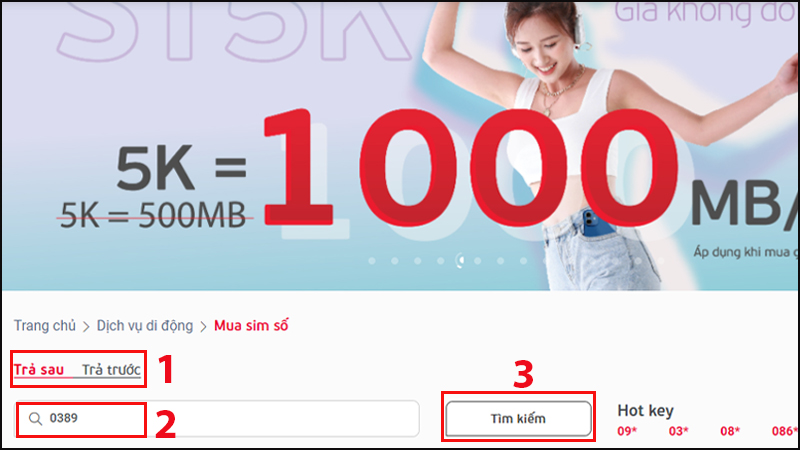 T&igrave;m kiếm số thu&ecirc; bao 0389